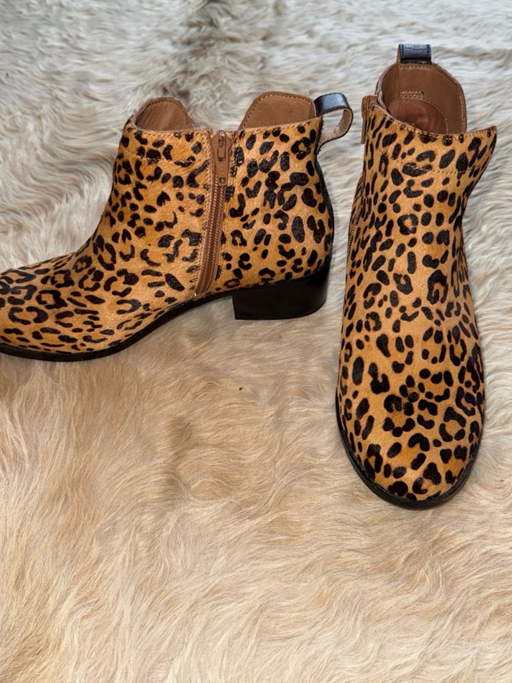 Vionic Leopard Print Women's Ankle Boots - Tan/Black
